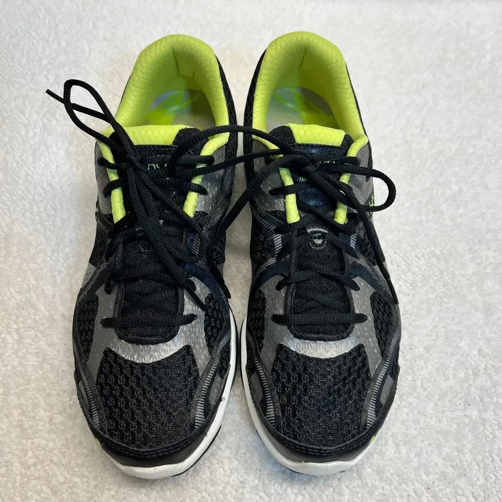 Ryka Womens Sneakers Influence Training Shoes Running Black/Neon Green Sz 9.5